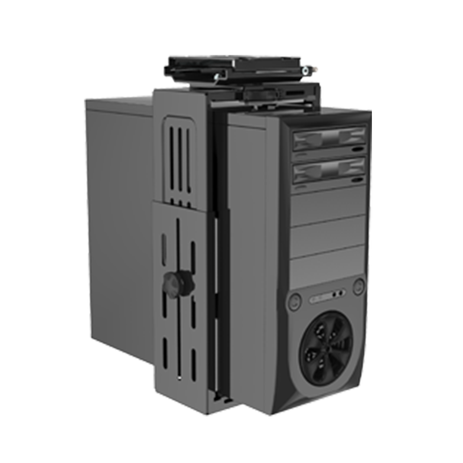 Flexi-Desk Accessory under-desk PC Holder/Mount for CPU