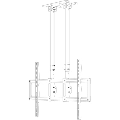 TV Ceiling Mount Commercial Height Adjustable  55"-100" CPLB-BX101