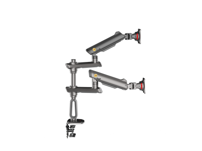 NB D9C Dual Monitor Mount Gas Spring Arm for 27-50" Screens | Height Adjustable, 360° Rotation