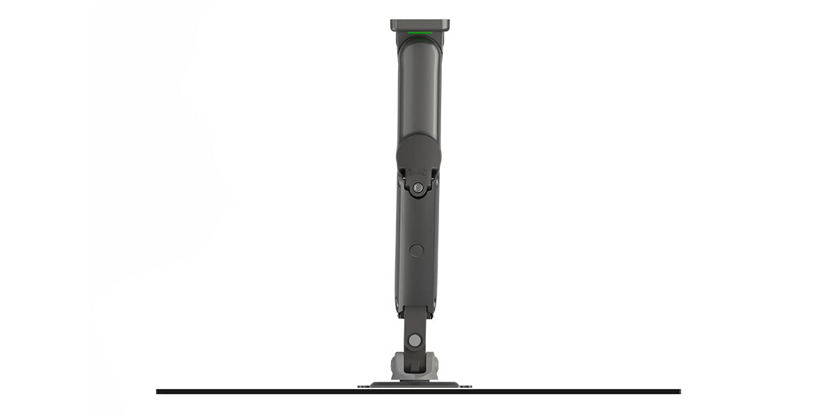 Laptop wall floating mount gas struct