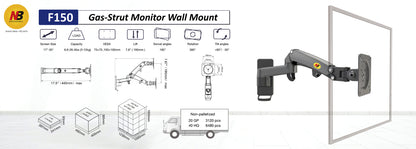 TV Wall Mount for 17-35" Screens Low Profile F150B