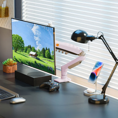 Pink Gas Lift Monitor Arm for 17-30" Screens VESA 75/100 F80-XJ AU Stock