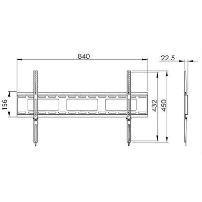 Fixed Wall Mount for Tv screen 37"-90" F84