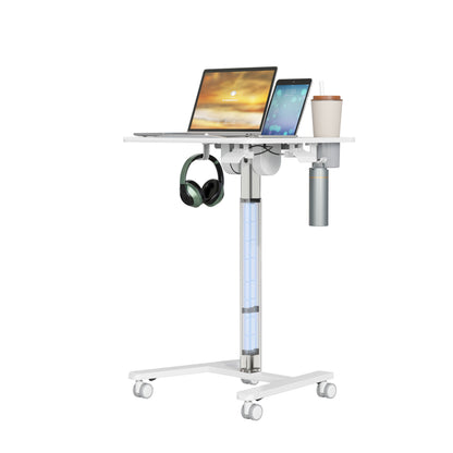 GKU Tiltable Height Adjustable Mobile Sit Stand Desk 700x500mm F047-FA122