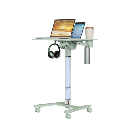 GKU Tiltable Height Adjustable Mobile Sit Stand Desk 700x500mm F047-FA122