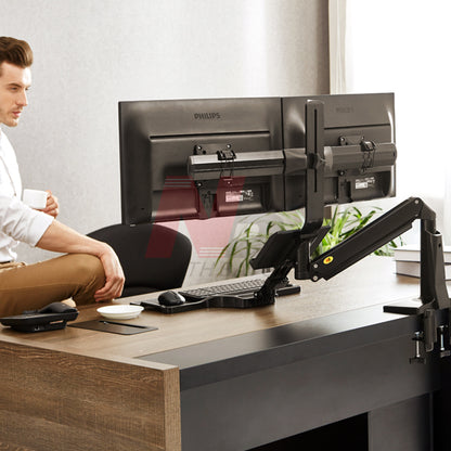 FC55-2 Dual Monitor Sit-Stand Arm Ergonomic Workspace Solution