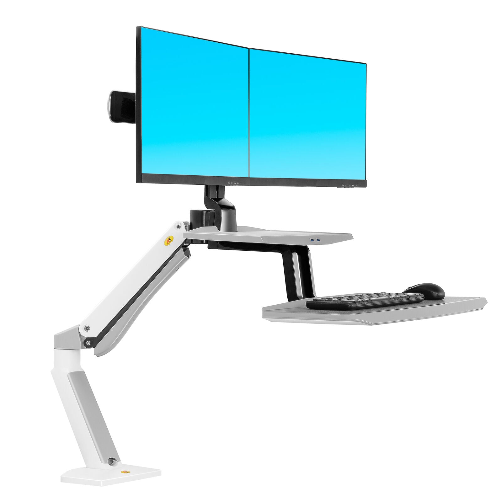 FC55-2 Dual Monitor Sit-Stand Arm Ergonomic Workspace Solution