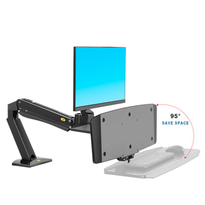 24"-35" FC55-B Sit Stand Desk Dual Screen Mount