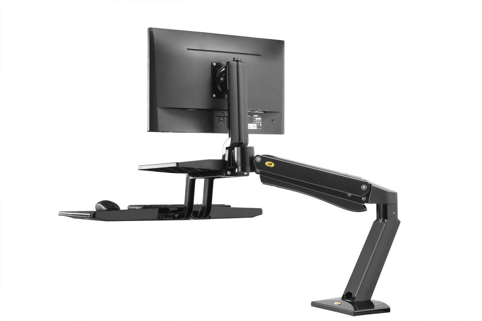 24"-35" FC55-B Sit Stand Desk Dual Screen Mount
