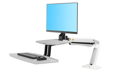 24"-35" FC55-B Sit Stand Desk Dual Screen Mount