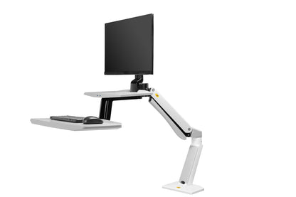 24"-35" FC55-B Sit Stand Desk Dual Screen Mount