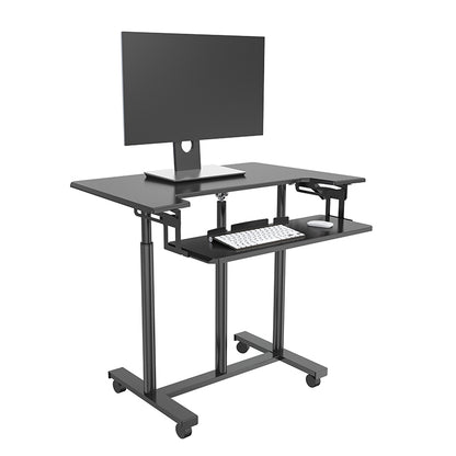 Mobile WHEELY Sit Stand Desk 899X564MM FDS301