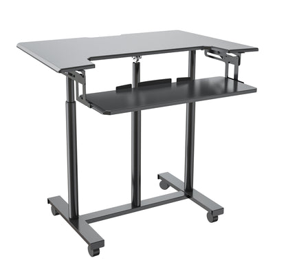Mobile WHEELY Sit Stand Desk 899X564MM FDS301
