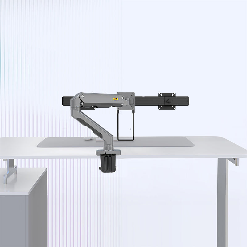 Dual‑Monitor Cross Bar & Monitor Arm Bundle | 17‑32 Inch VESA 75×75/100×100 Dual Screen Mount, Max 10kg Per Screen`  >