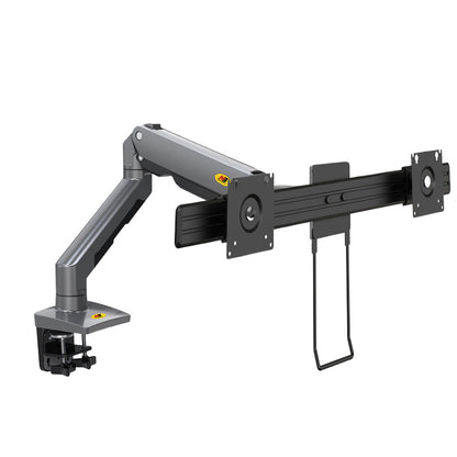 Dual‑Monitor Cross Bar & Monitor Arm Bundle | 17‑32 Inch VESA 75×75/100×100 Dual Screen Mount, Max 10kg Per Screen`  >