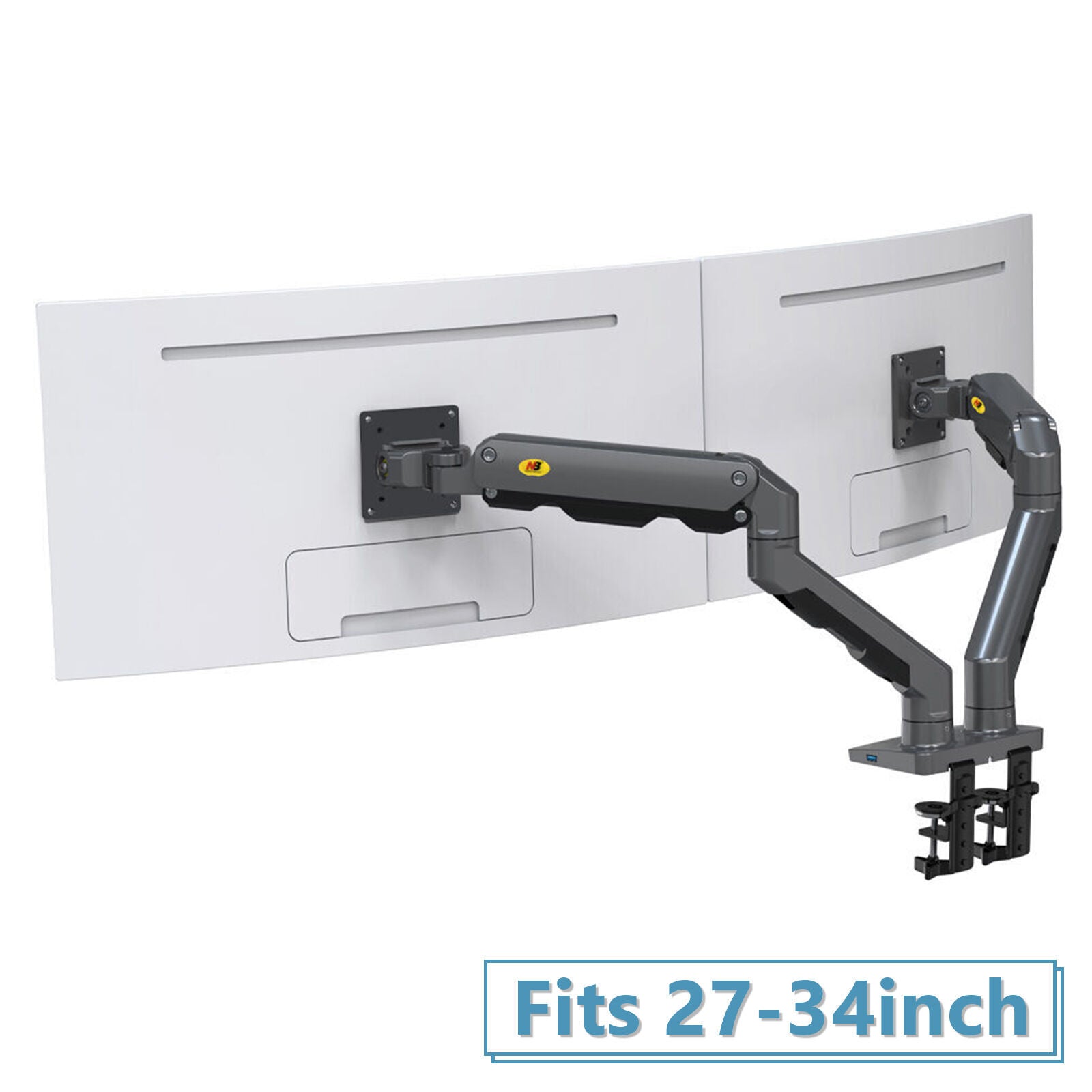 Curved Dual Screen  Monitor Mount HD G65 for large screens up to 16kg