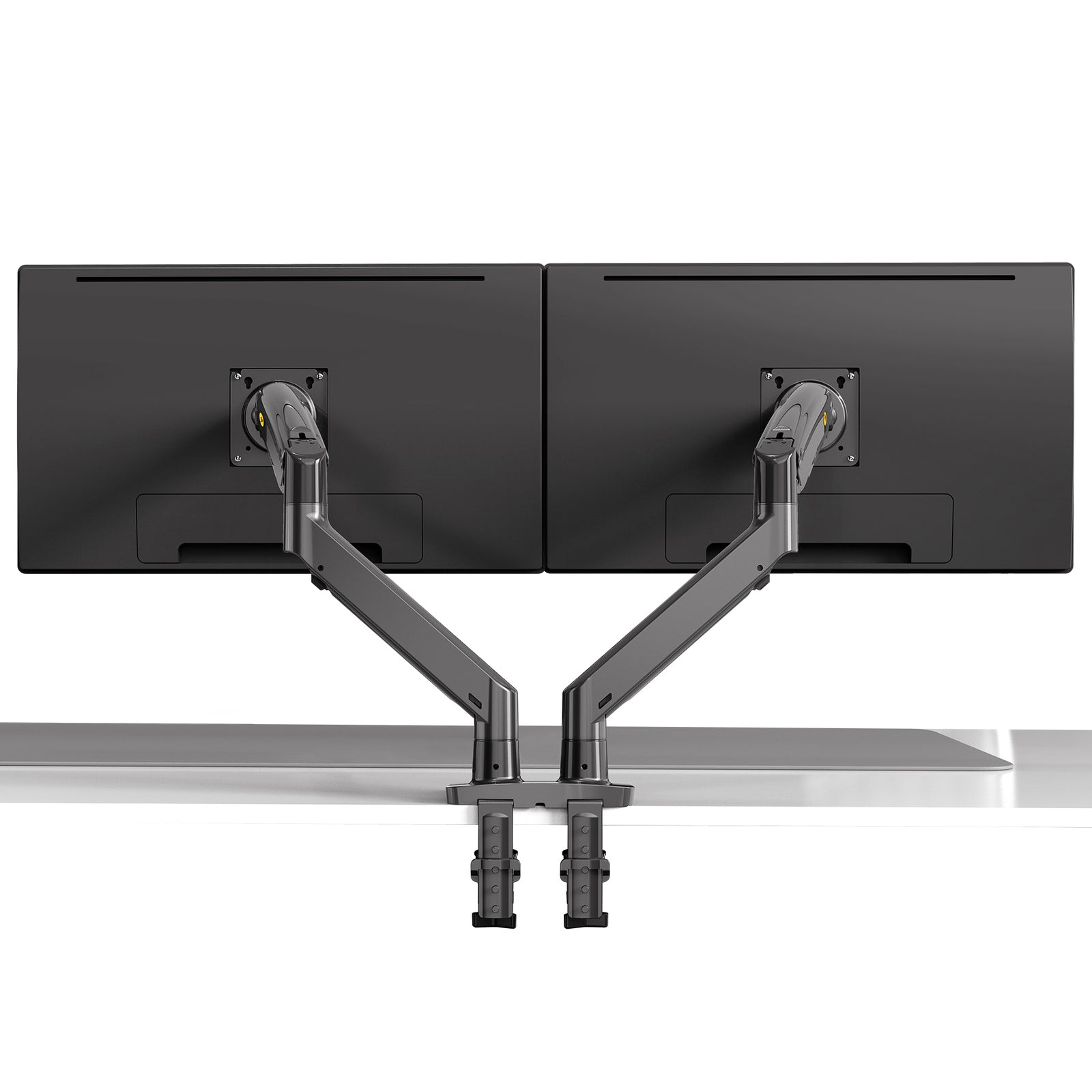 NEW G75 Model Dual Screen Desktop Monitor Mount, 3-12kg per arm, Gunmetal Grey