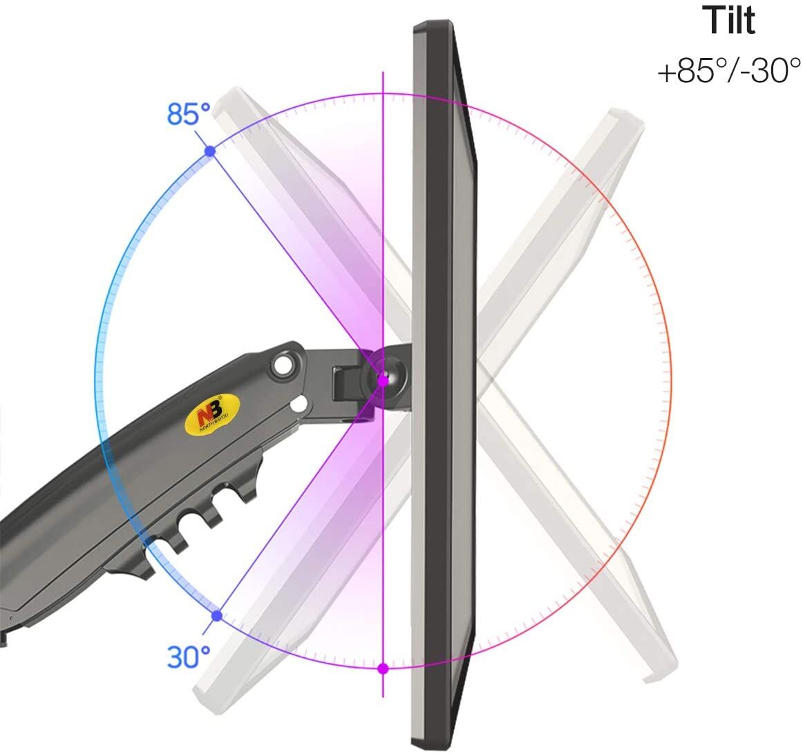 NEW Series NB H100 Desktop Monitor Arm 17" - 30" up to 9kg