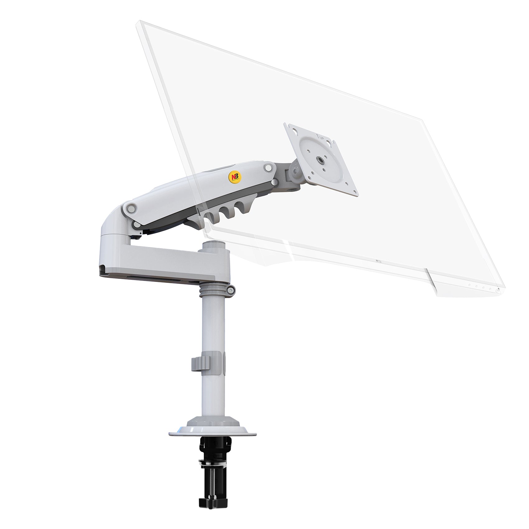 NB Desktop Monitor Pole Mount Gas Strut Arm 17"-30" up to 9 kg H100
