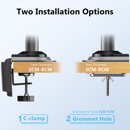 NEW Series NB H100 Desktop Monitor Arm 17" - 30" up to 9kg