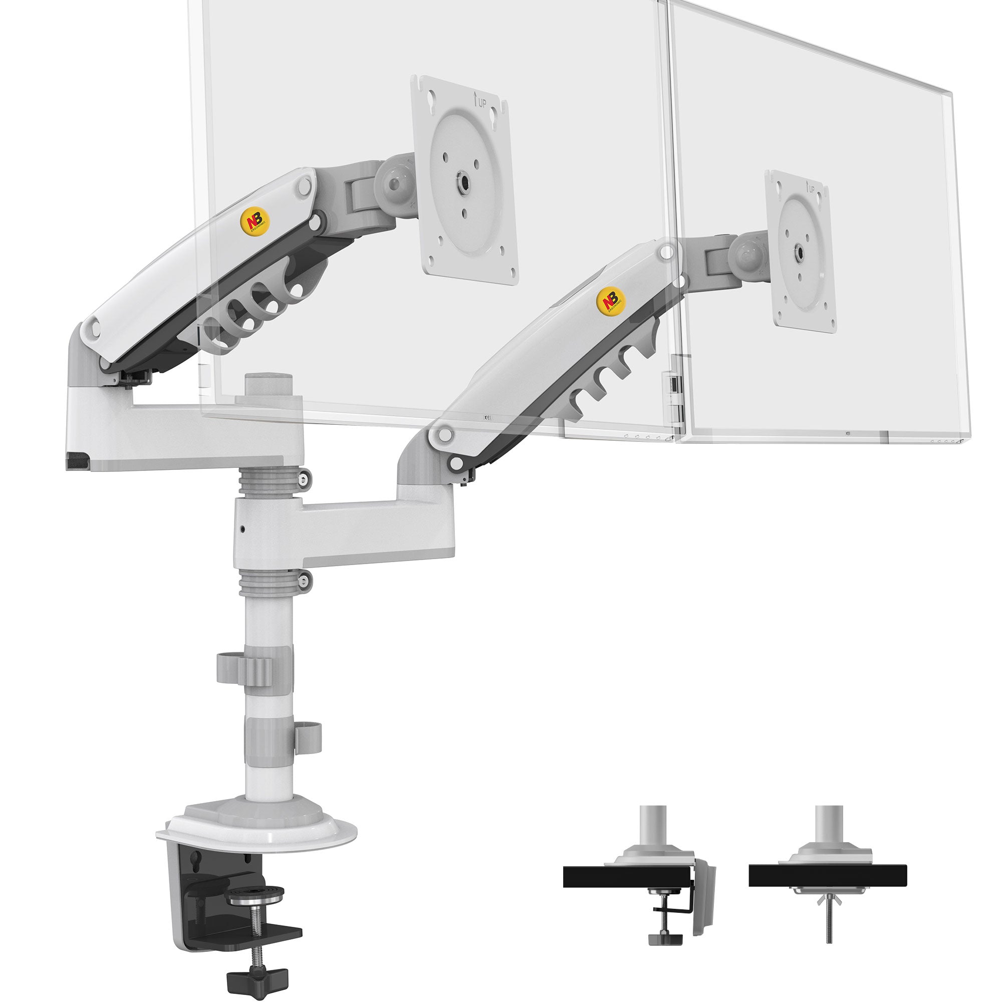 Dual Monitor Arm Ergonomic for Desktops VESA Mount NB-H180