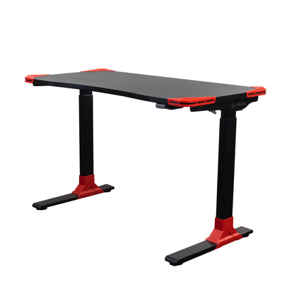 CLEARANCE Flexi-Desk Carbon Fibre finish Electric Sit/Stand Gaming Desk