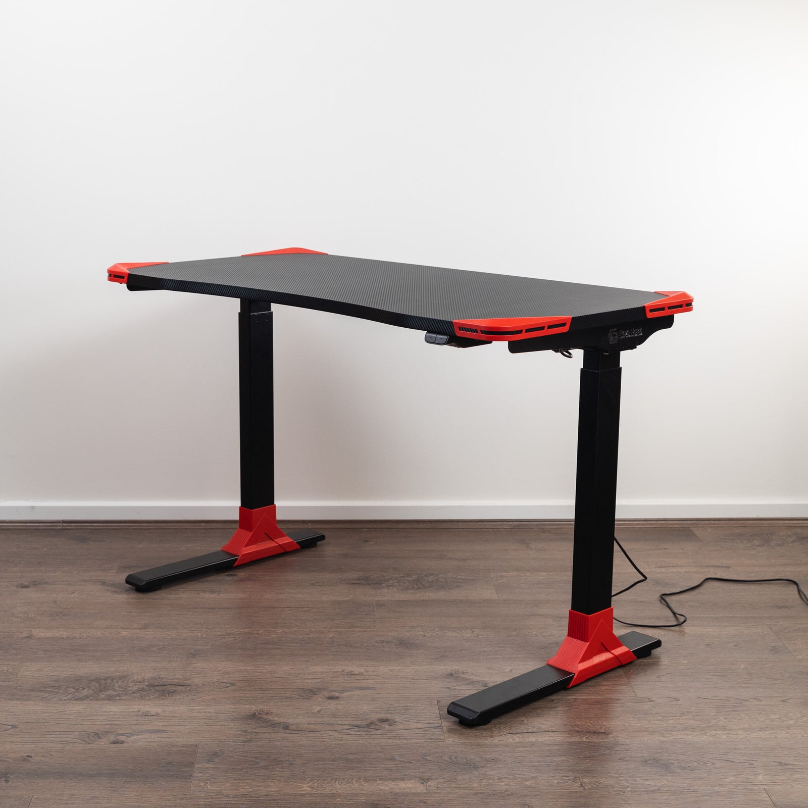 Flexi-Desk Carbon Fibre finish Electric Sit/Stand Gaming Desk