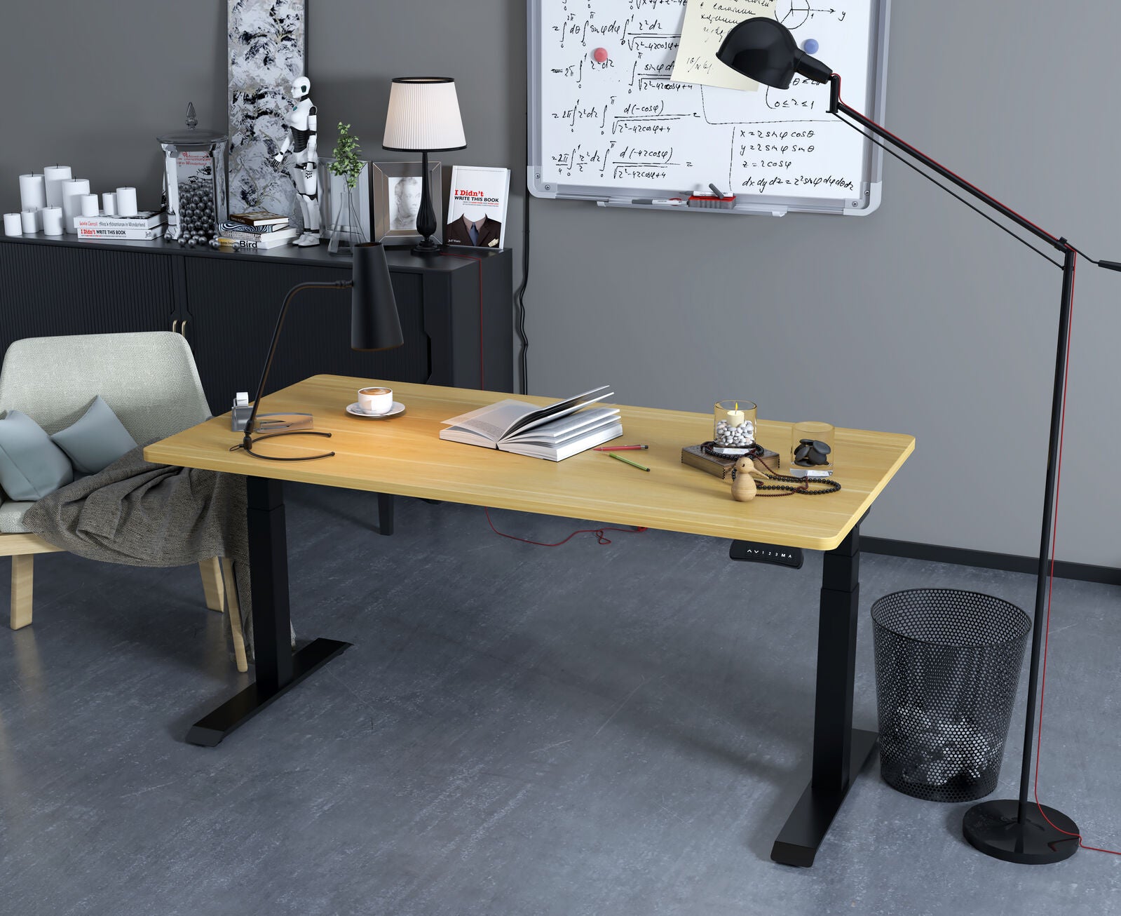 Frame only  Dual Motor Electric Sit/Stand Desk Flexi-Desk HA-223