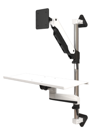 Heavy Duty Industrial Column Wall Mount for Monitor and Keyboard Tray FE210
