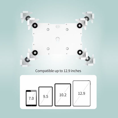 Mountech IPAD TABLET Security Floor Stand Tilt Rotate 70-120CM HEIGHT ipa7