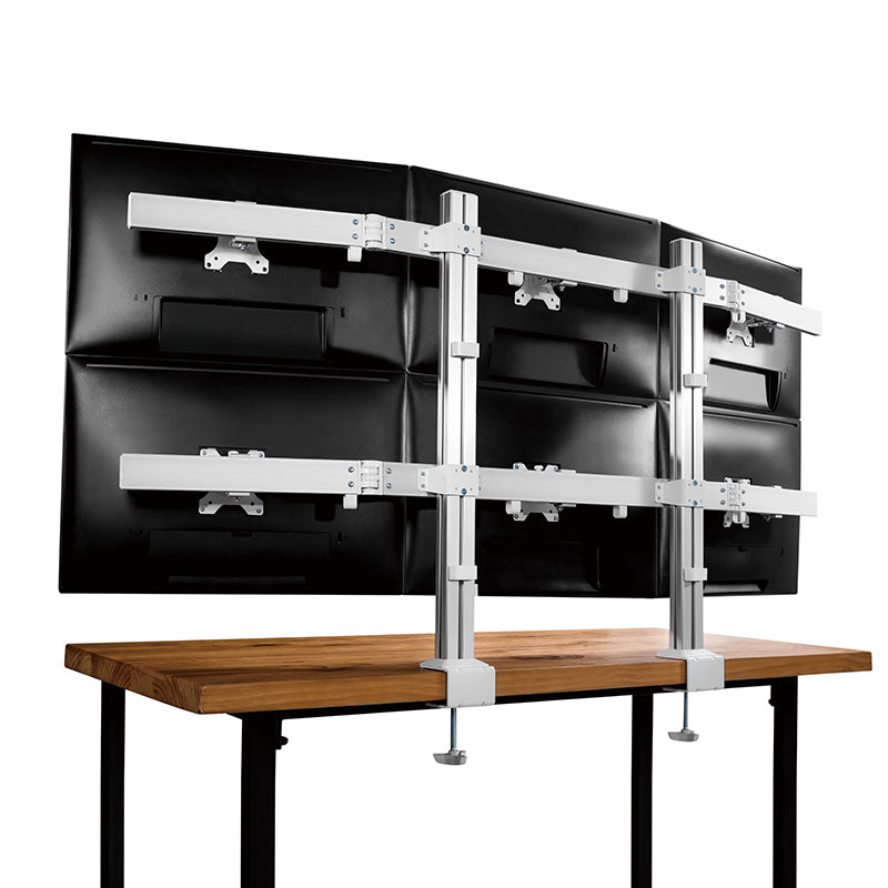 Multi Display Aluminum Monitor Arms 6 screens