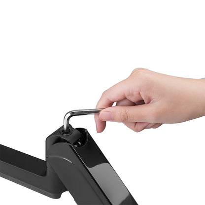 Pole Mounted Gas Spring Monitor Arms 3 Screens