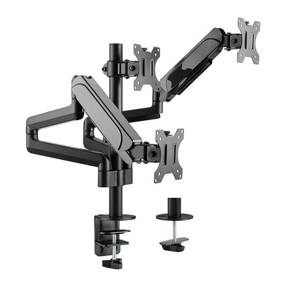 Pole Mounted Gas Spring Monitor Arms 3 Screens