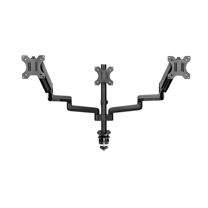 Pole Mounted Gas Spring Monitor Arms 3 Screens