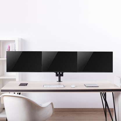 Pole Mounted Gas Spring Monitor Arms 3 Screens