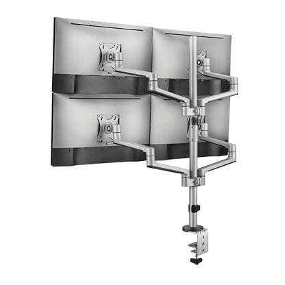 Premium Aluminum Articualting Monitor Arms Stands 4 screens