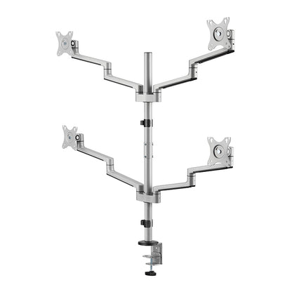 Premium Aluminum Articualting Monitor Arms Stands 4 screens