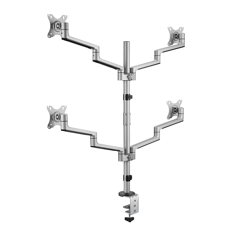 Premium Aluminum Articualting Monitor Arms Stands 4 screens