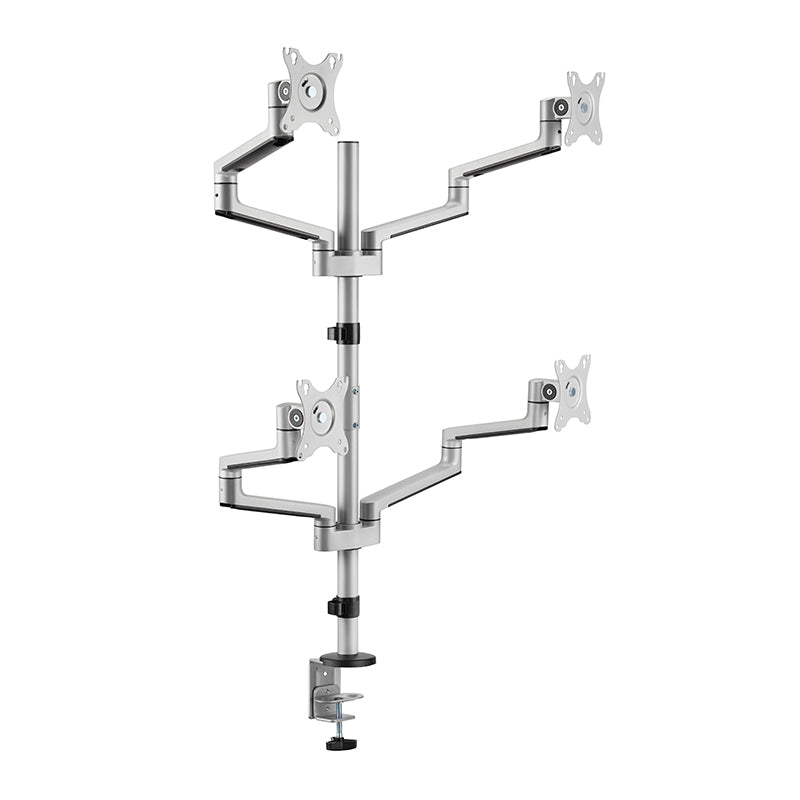 Premium Aluminum Articualting Monitor Arms Stands 4 screens