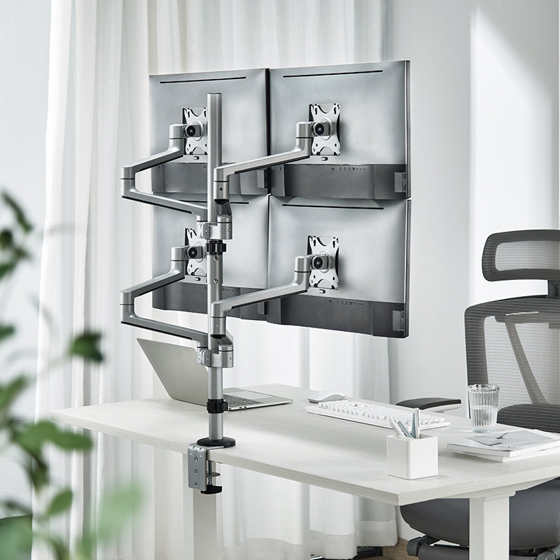 Premium Aluminum Articualting Monitor Arms Stands 4 screens