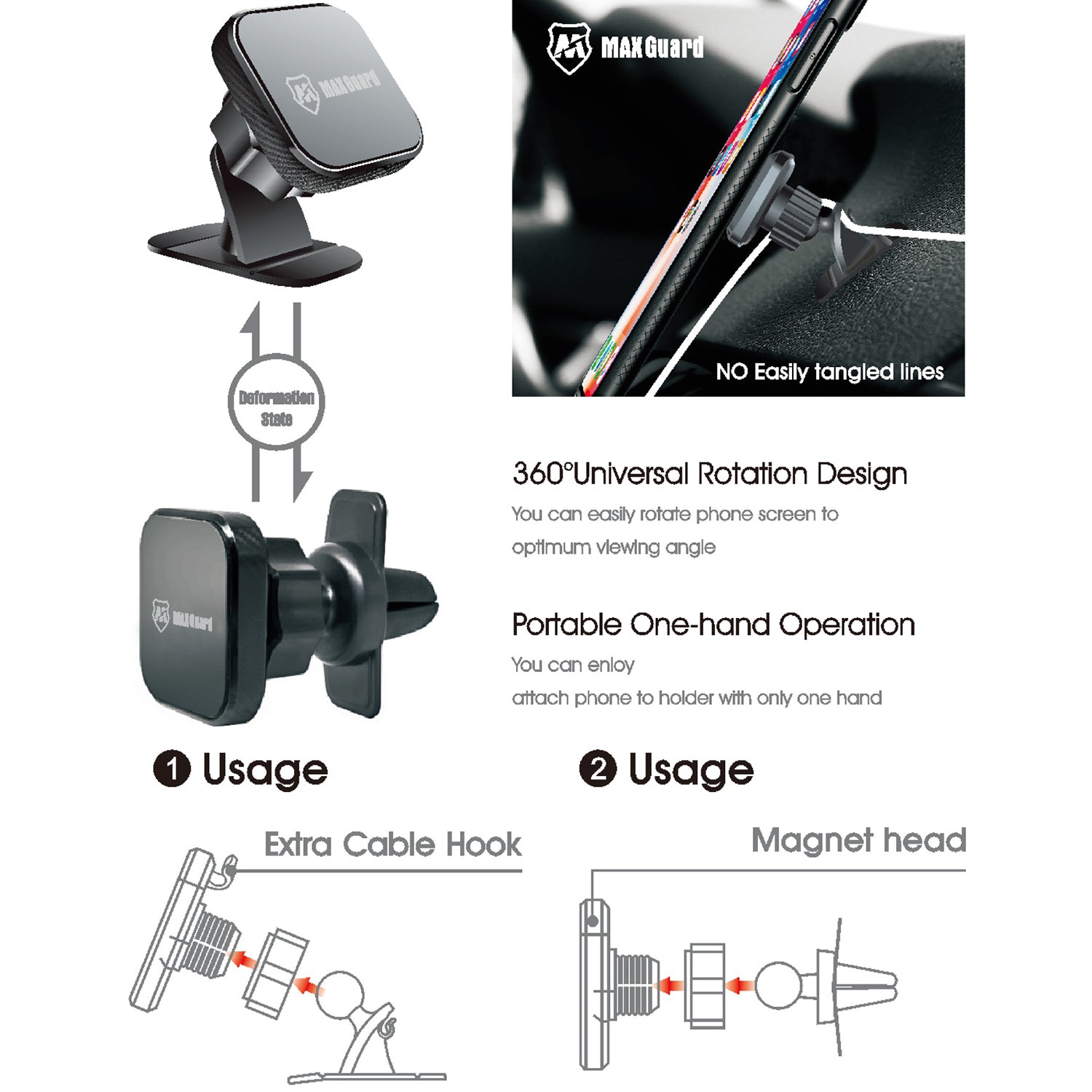 M1 Car Airvent Bracket holder