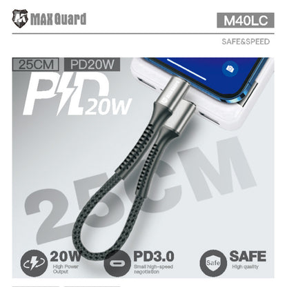 M40LC Lightning to Type c Cable with PD20W 25cm