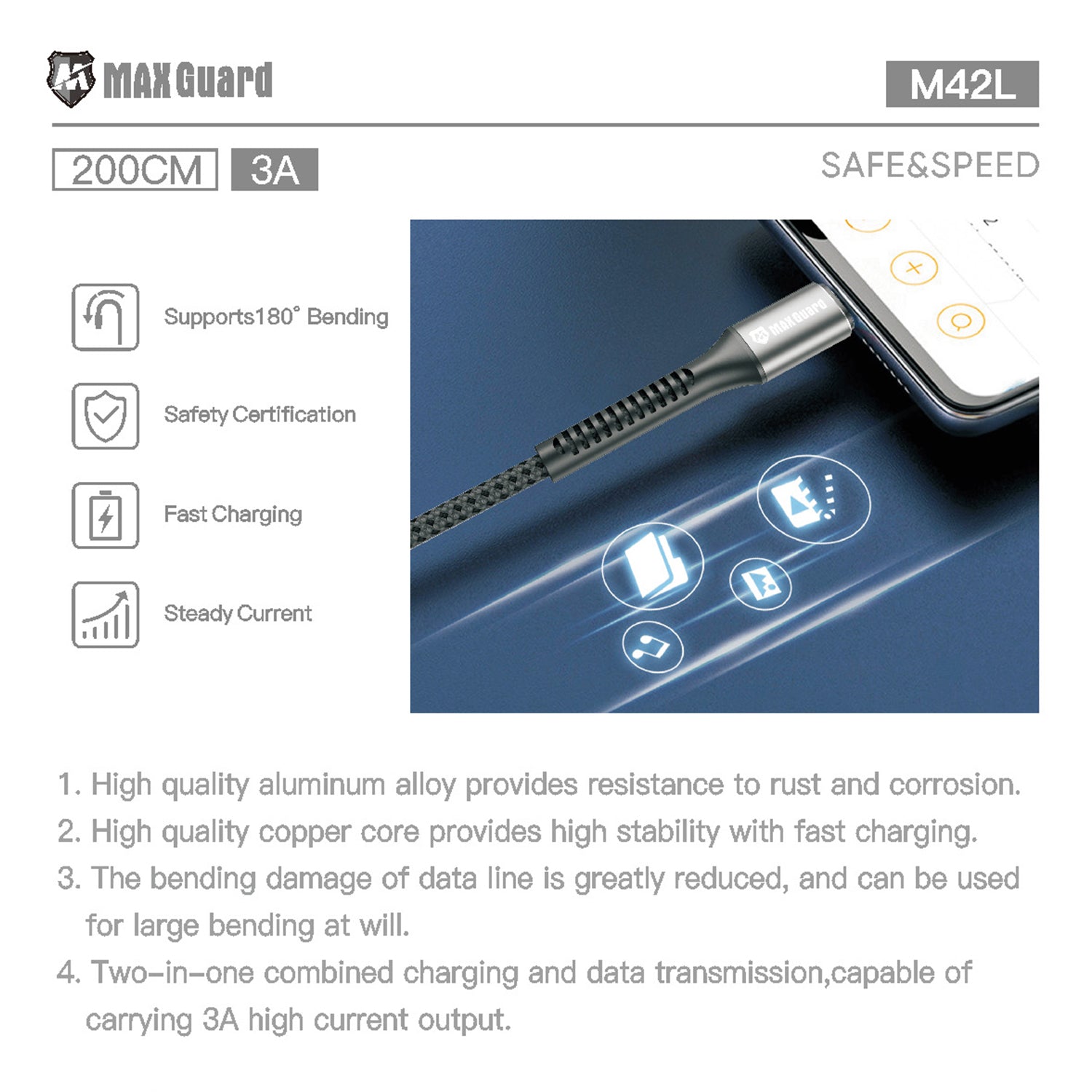 M42L Lightning Cable 2m