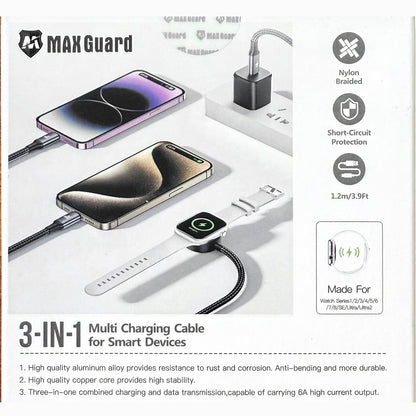 IWATCH IPHONE 3 IN 1 CHARGING CABLE MF62
