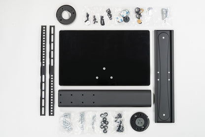 NEW Tabletop TV Stand with Swivel and Height Adjustment - MT304 Black