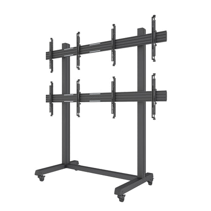 Mountech Multi-TV Floor Stand & Mobile Video Wall – 4 or 6 Screens | MTESF22B / MTESF32B