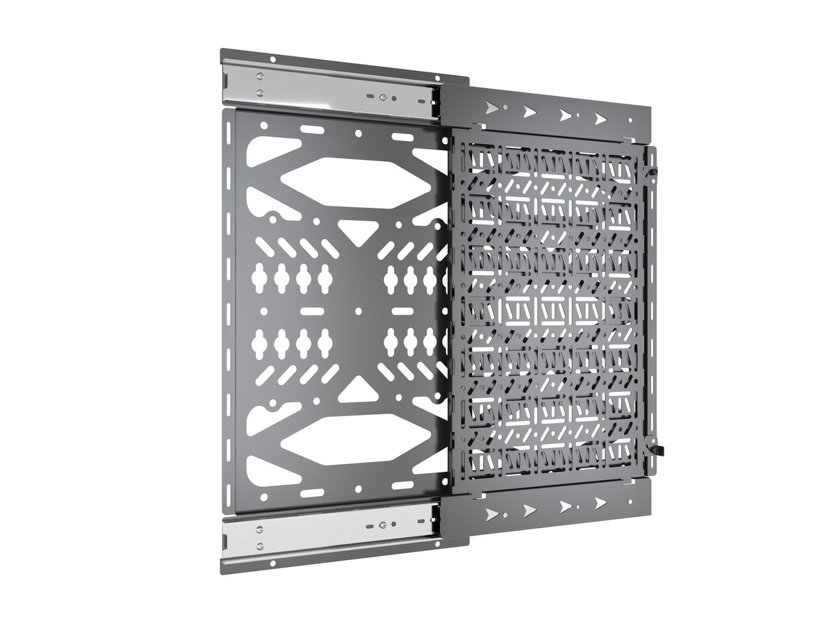 Sliding Media Device Storage Panel Wall Mount – 250mm Travel | MTESP01