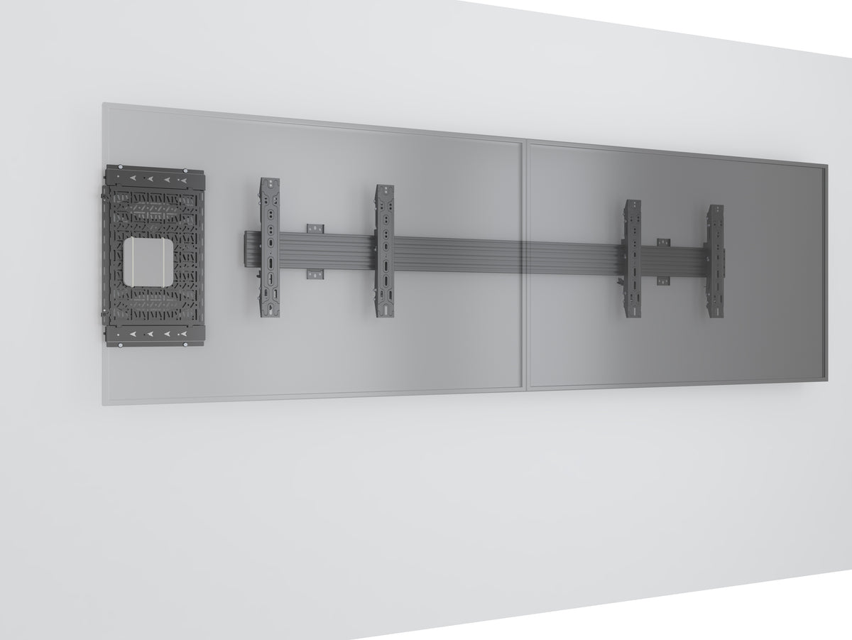Sliding Media Device Storage Panel Wall Mount – 250mm Travel | MTESP01