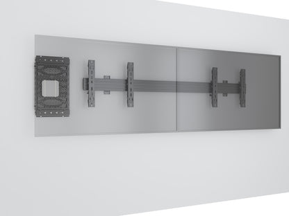 Sliding Media Device Storage Panel Wall Mount – 250mm Travel | MTESP01