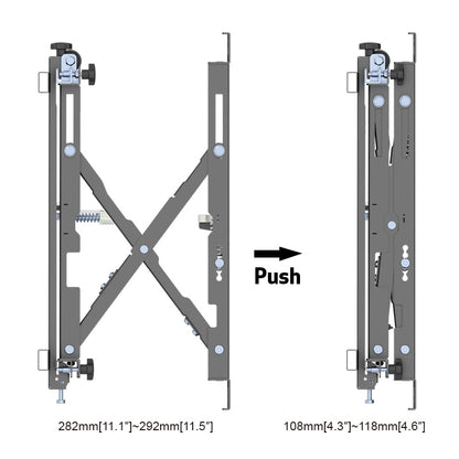 Pop-Out Video Wall Mount for 42–75 Inch Screens – 50kg | MTEW600